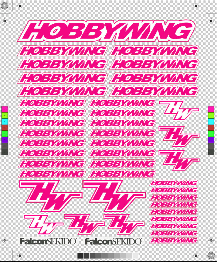 HOBBYWING decal stickers - Image 3