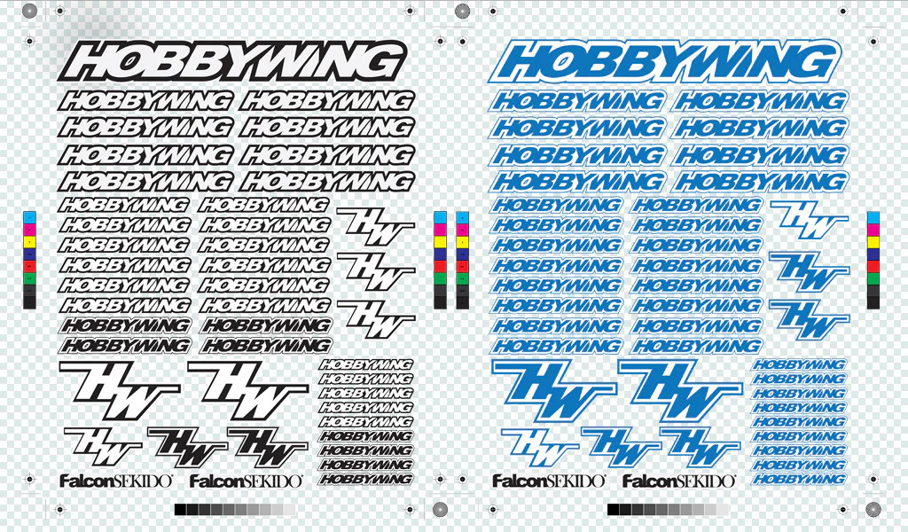 HOBBYWING decal stickers - Image 4